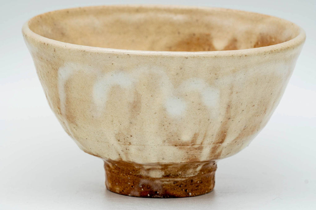 Japanese Matcha Bowl - 廣瀬淡雅 Tamasa Hirose - Beige Ido-gata Hagi-yaki Chawan - 300ml