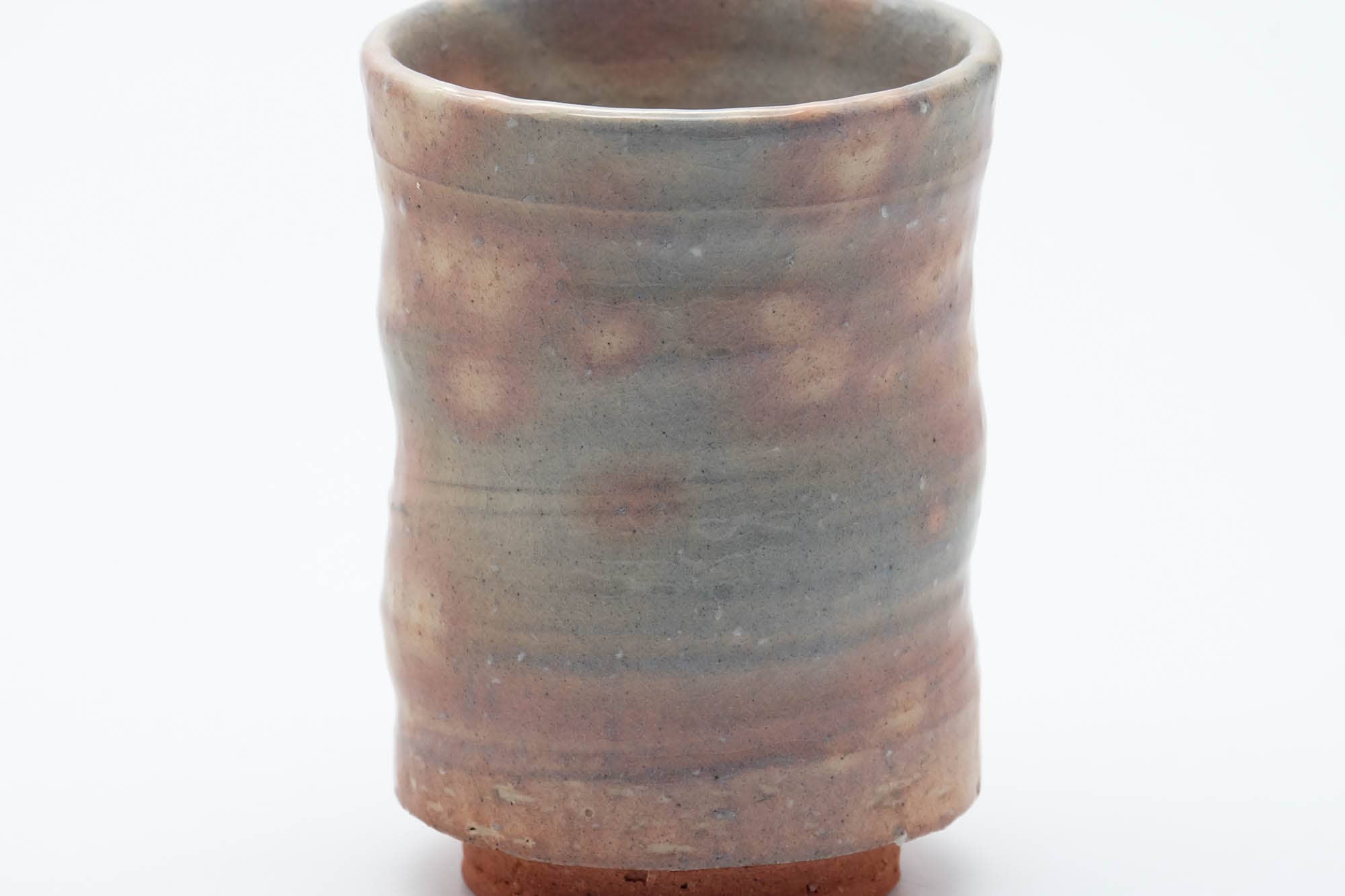 Japanese Teacup - Beige Pink Gohonte Hagi-yaki Spiraling Yunomi - 150ml