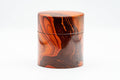 Japanese Chazutsu - Marbled Red Lacquer Tea Canister - 200ml