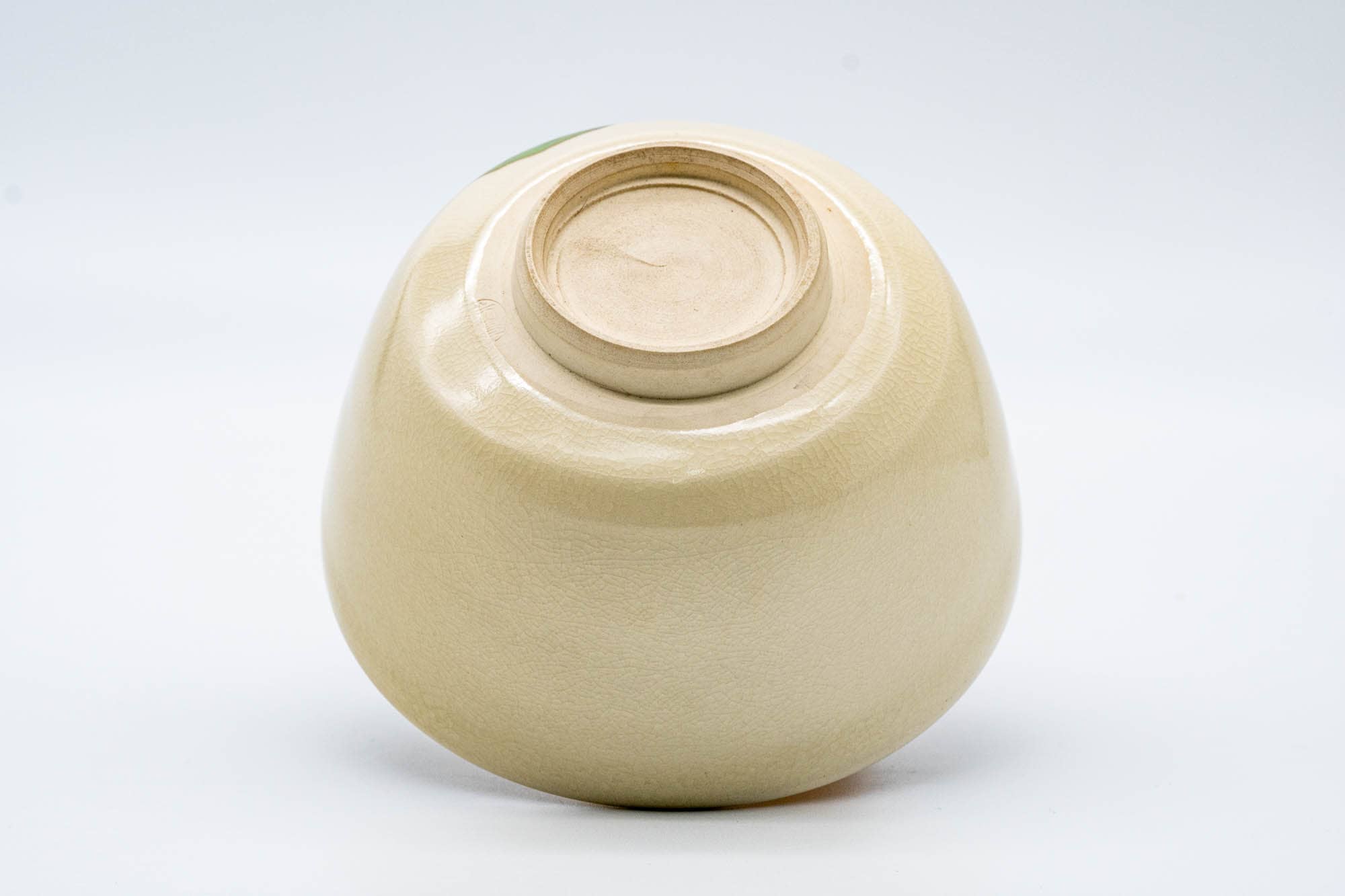 Japanese Matcha Bowl - 西尾瑞豊 Nishio Zuiho - Red Peony Kyo-yaki Chawan - 500ml