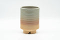 Japanese Teacup - Beige Pink Spiraling Hagi-yaki Yunomi - 160ml