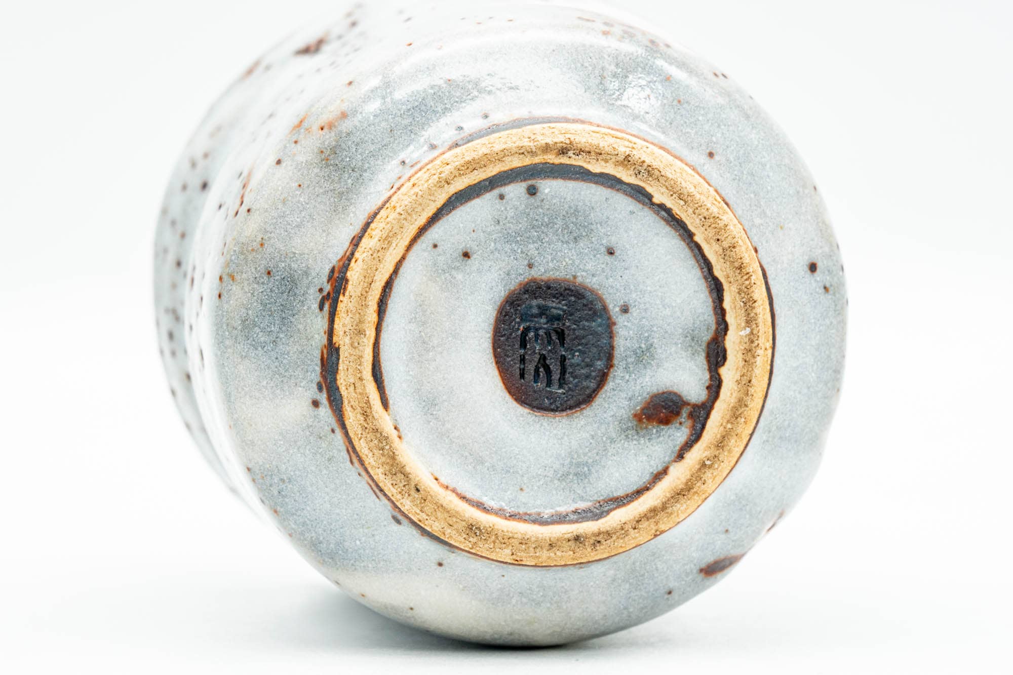 Japanese Teacup - Blue White Shino Glazed Mino-yaki Yunomi - 160ml