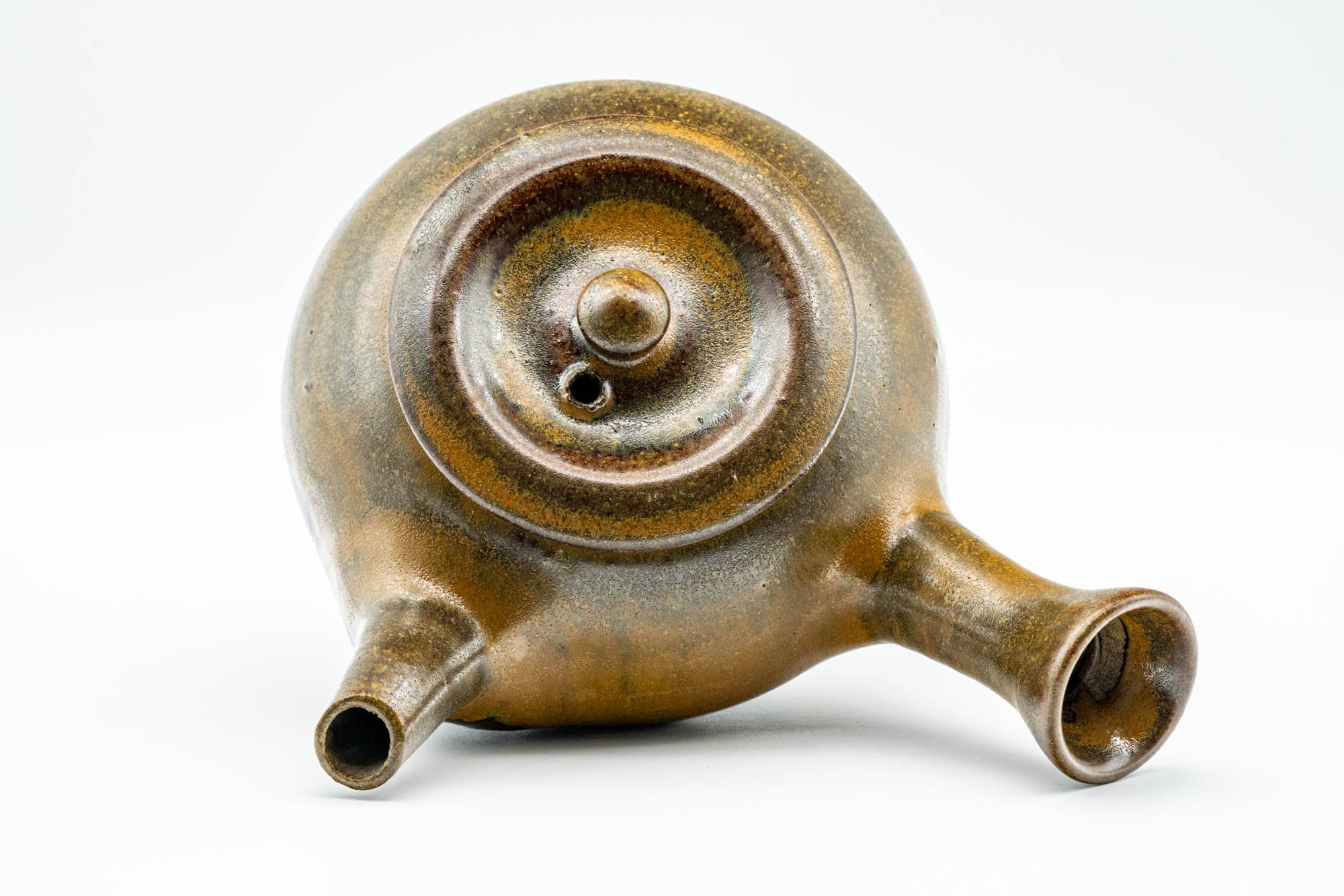 Japanese Kyusu - Golden Brown Drip-Glazed Do-ake Teapot - 350ml