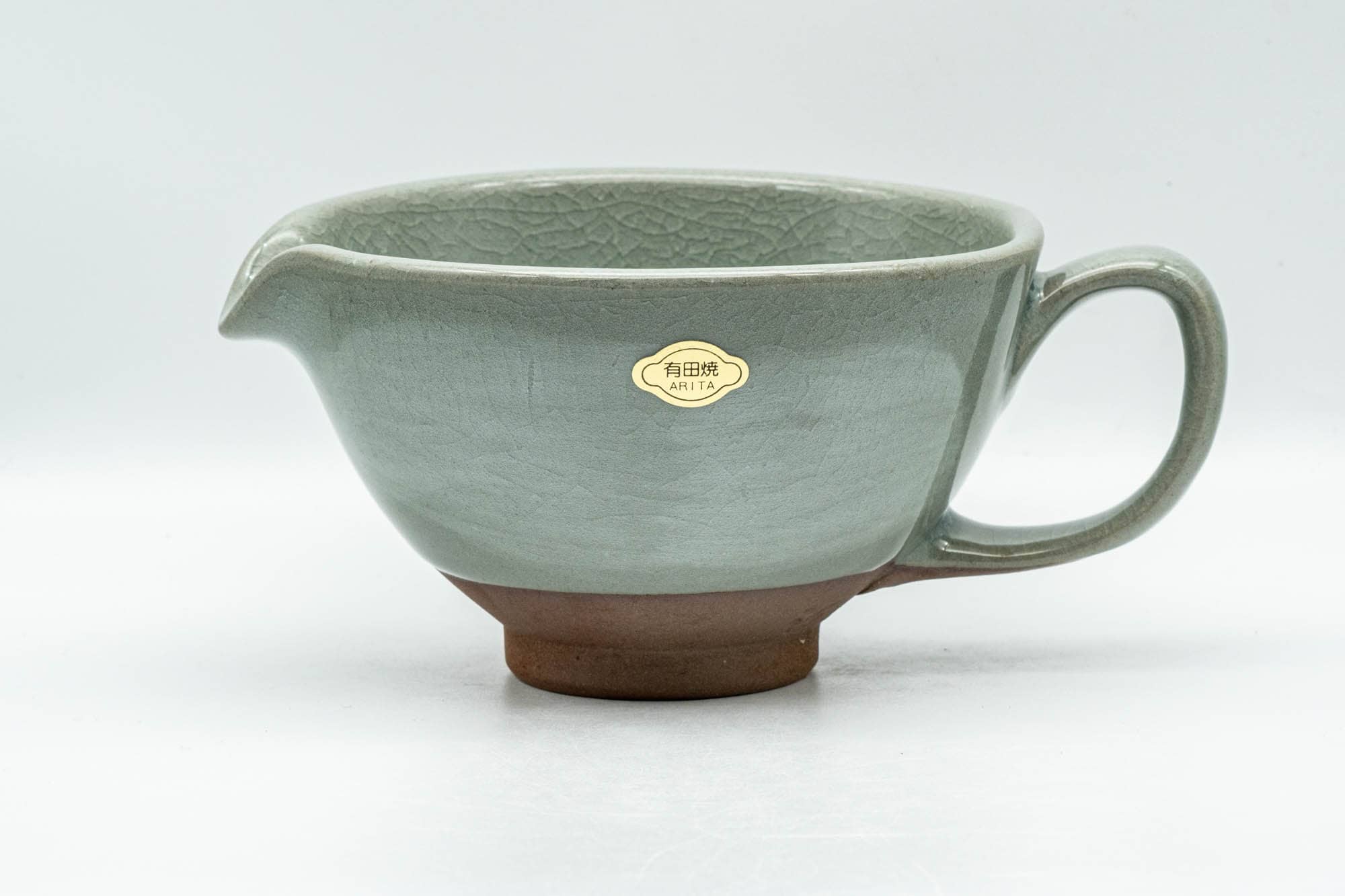 Japanese Yuzamashi - Celadon Glazed Arita-yaki Ushirode Pouring Water Cooler - 300ml