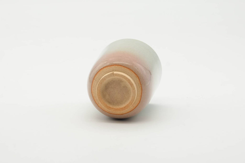Japanese Teacup - Classic Beige Pink White Drip-Glazed Hagi-yaki Yunomi - 120ml