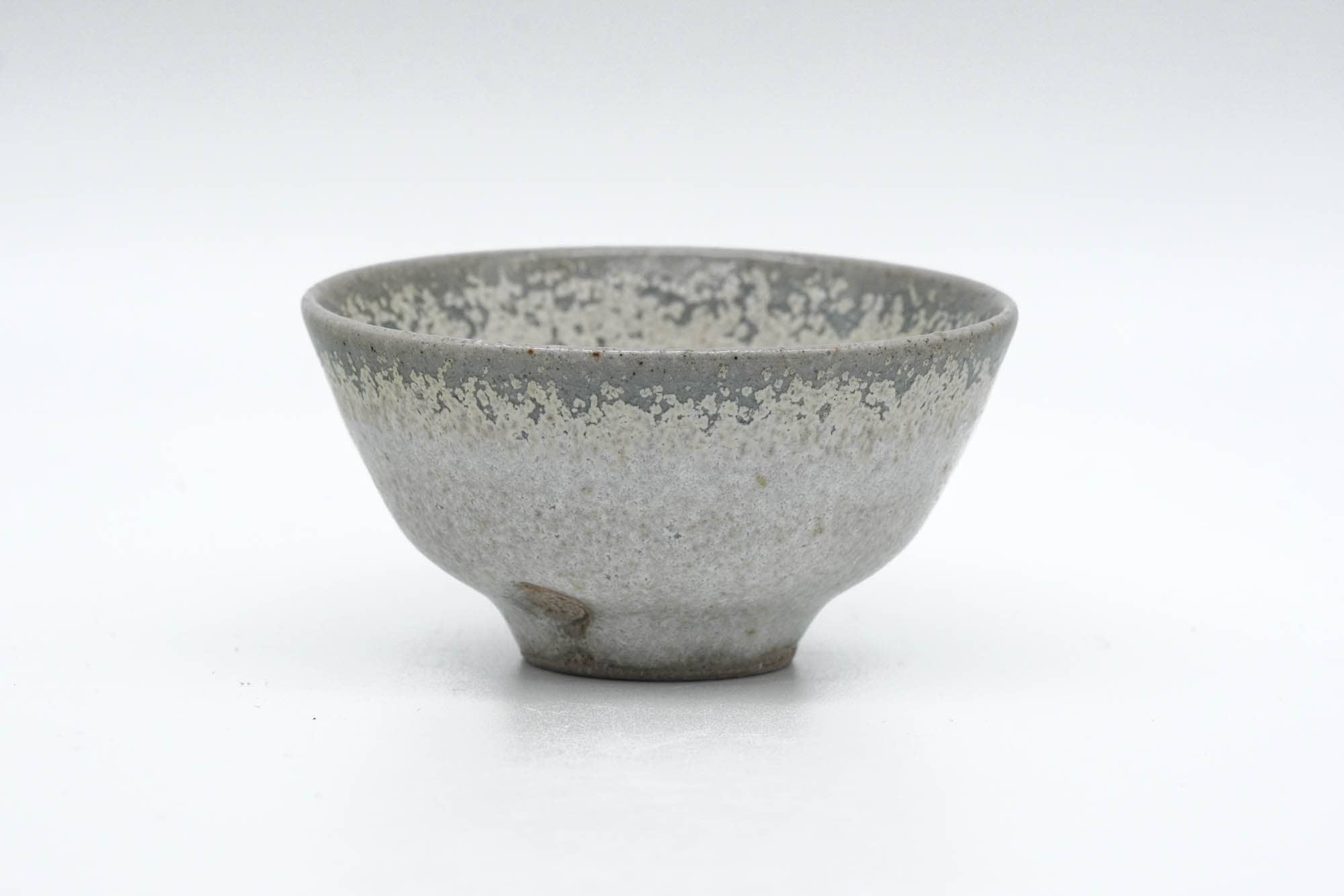 Japanese Teacup - White Tenmoku Glazed Guinomi - 60ml