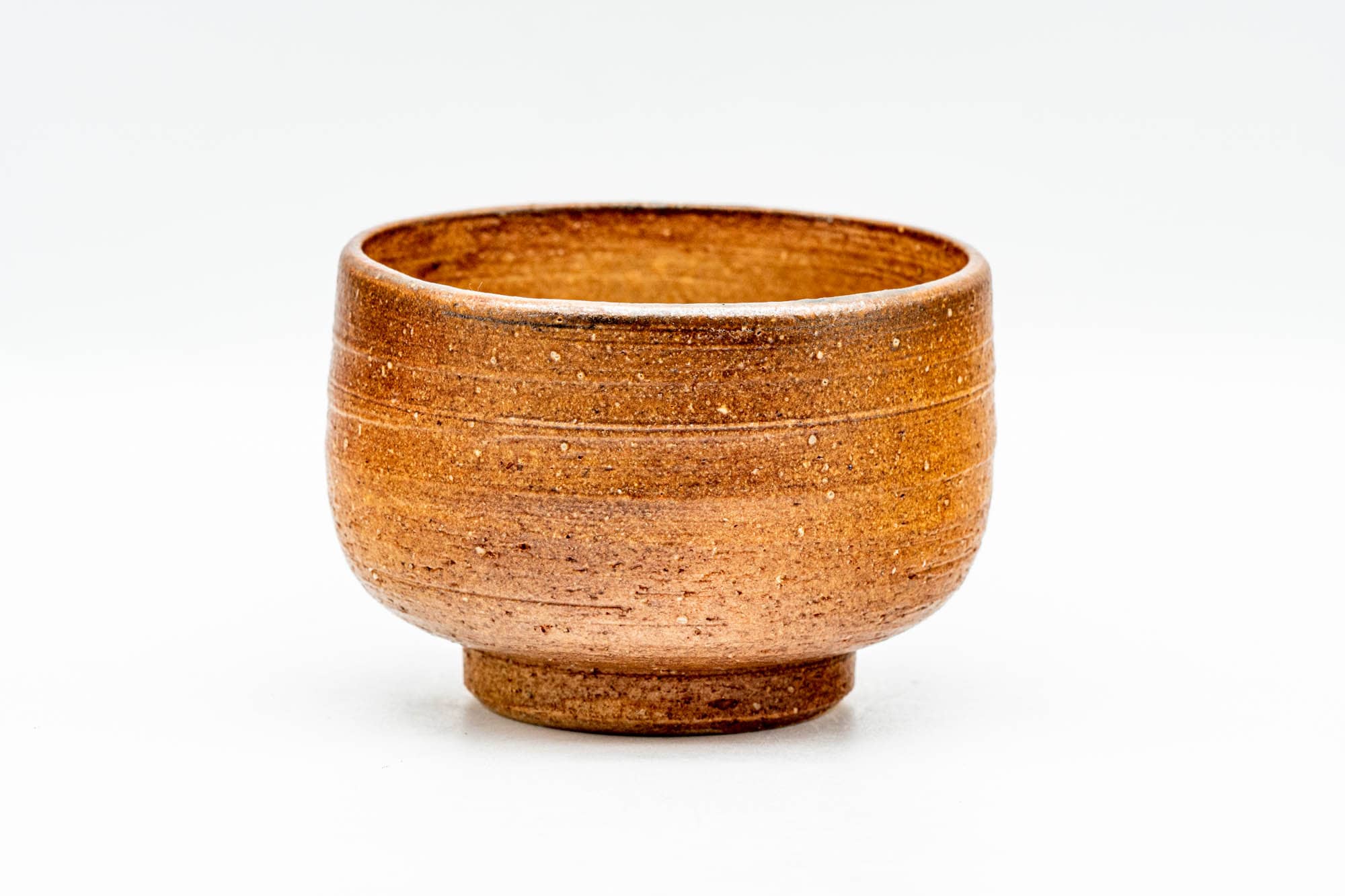 Japanese Teacup - Brown Textured Shigaraki-yaki Yunomi - 110ml