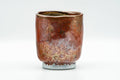 Japanese Teacup - Metallic Red Glazed Wabi-Sabi Yunomi - 170ml