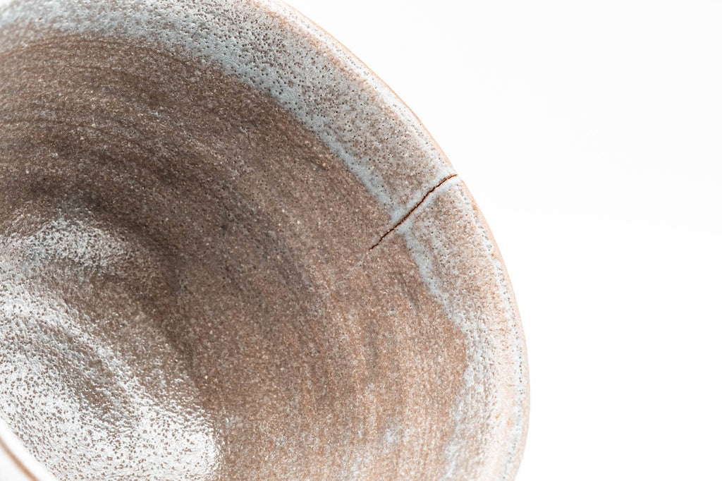 Japanese Matcha Bowl - Milky Blue Grey Wabi Chawan - 250ml