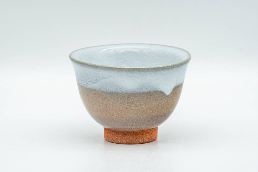 Japanese Teacup - Beige White Glazed Hagi-yaki Yunomi - 70ml