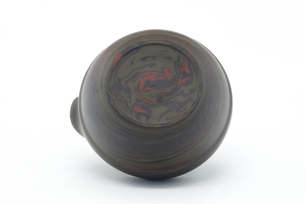 Japanese Katakuchi - Dark Green Nerikomi Handleless Yuzamashi - 205ml