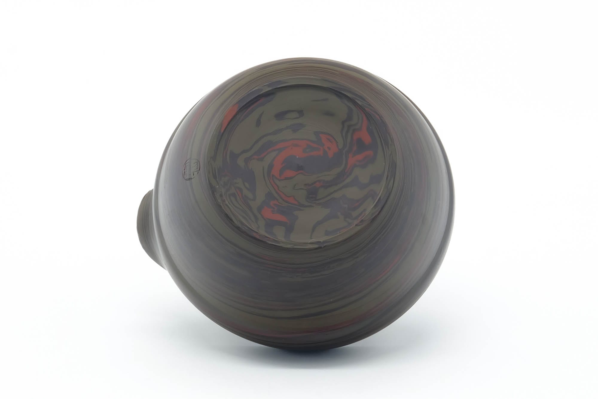 Japanese Katakuchi - Dark Green Nerikomi Handleless Yuzamashi - 205ml