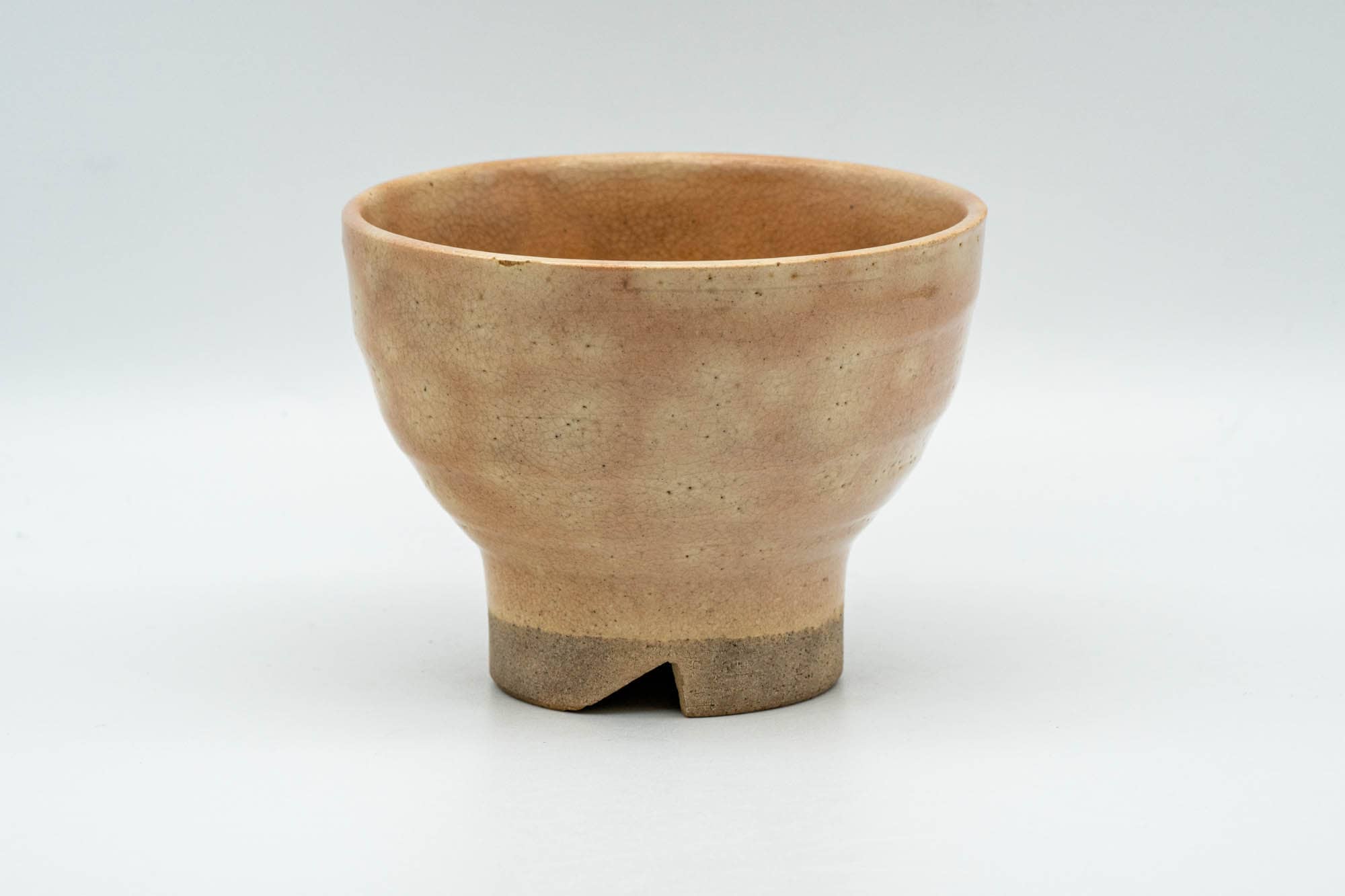 Japanese Teacup - Beige Gohonte Hagi-yaki Yunomi - 140ml