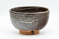 Japanese Matcha Bowl - 久 Matte Brown Textured Wabi-Sabi Chawan - 300ml