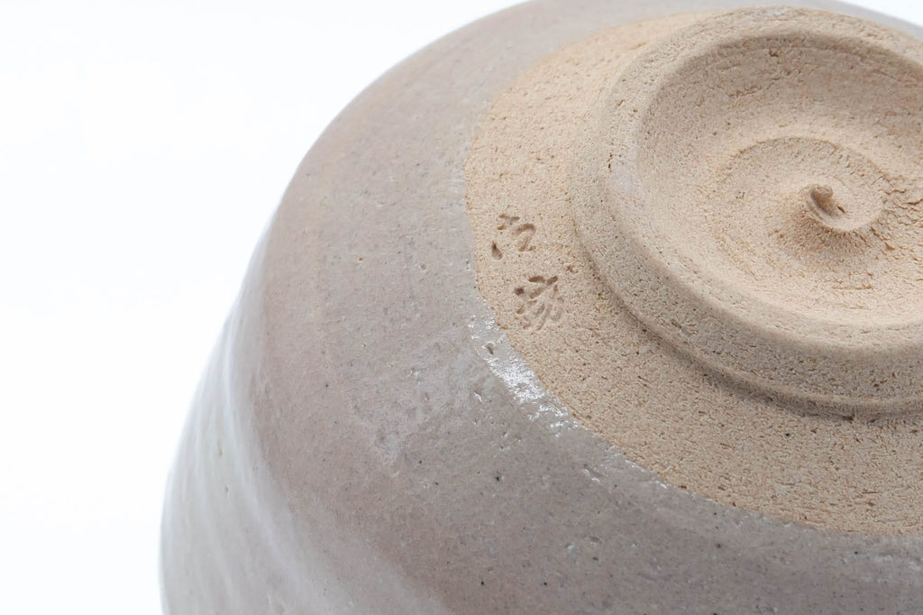 Japanese Matcha Bowl - Gohonte Kamon Hagi-yaki Chawan - 500ml