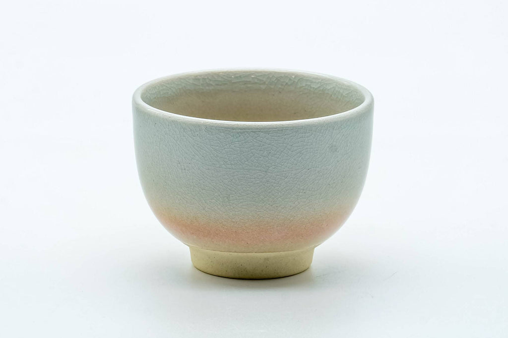 Japanese Teacup - 天鵬山 Tsubaki Kiln - Classic Beige Hagi-yaki Yunomi - 80ml