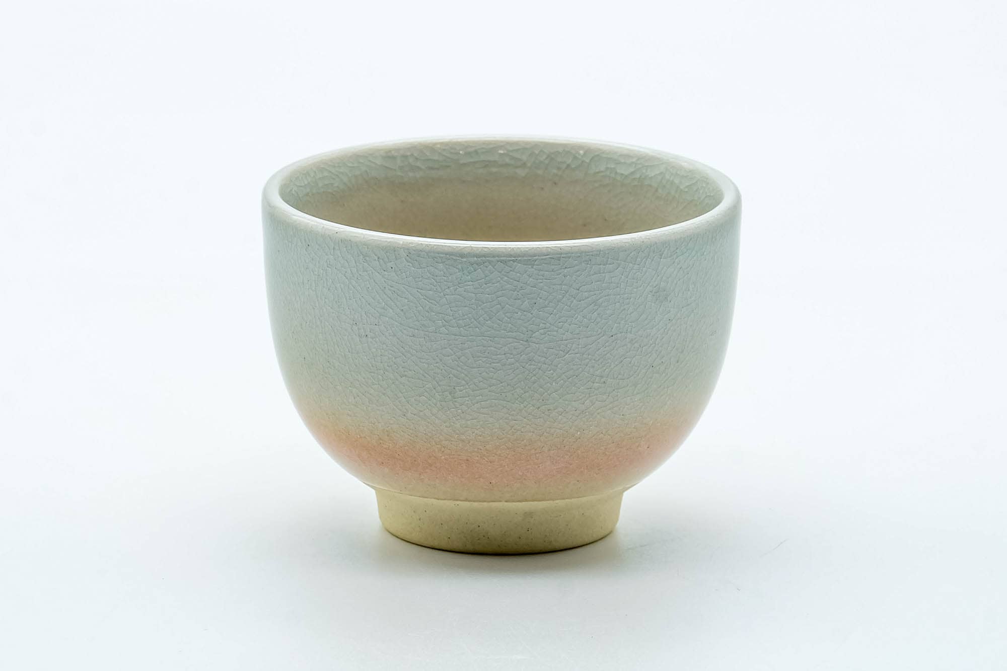 Japanese Teacup - 天鵬山 Tsubaki Kiln - Classic Beige Hagi-yaki Yunomi - 80ml