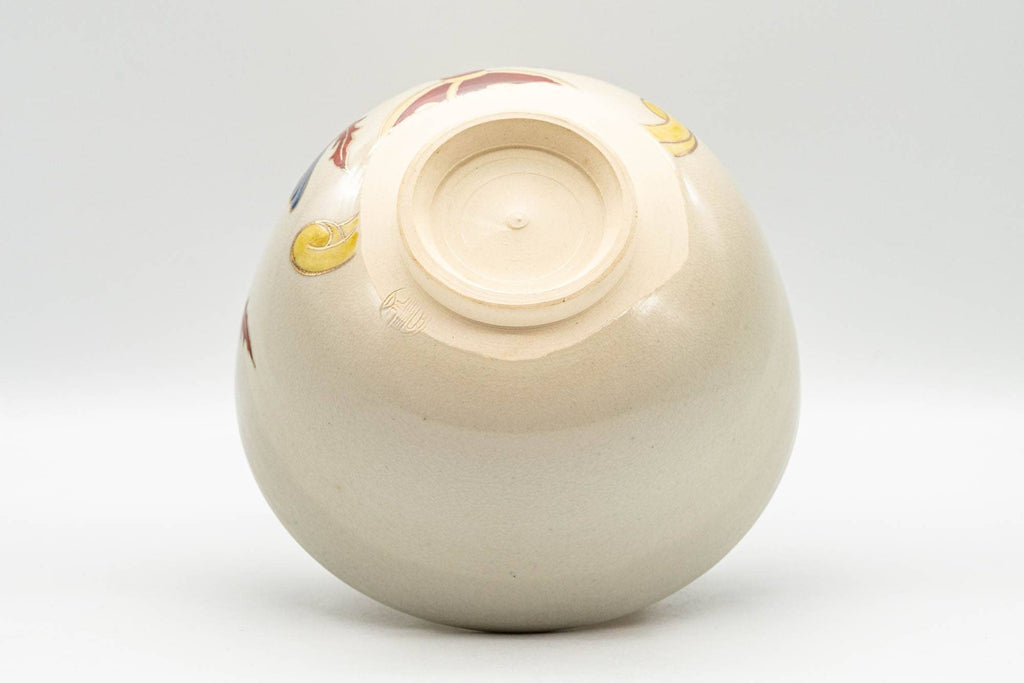 Japanese Matcha Bowl - Extravagant Floral Kyo-yaki Chawan - 400ml