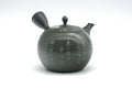 Japanese Kyusu - 石龍窯 Sekiryu Kiln - Calligraphy Engraved Ryokudei Tokoname-yaki Teapot - 340ml
