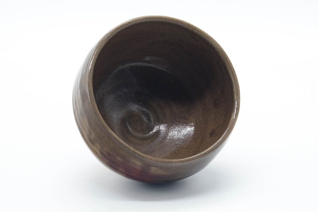 Japanese Matcha Bowl - Brown Purple Wabi-Sabi Chawan - 500ml
