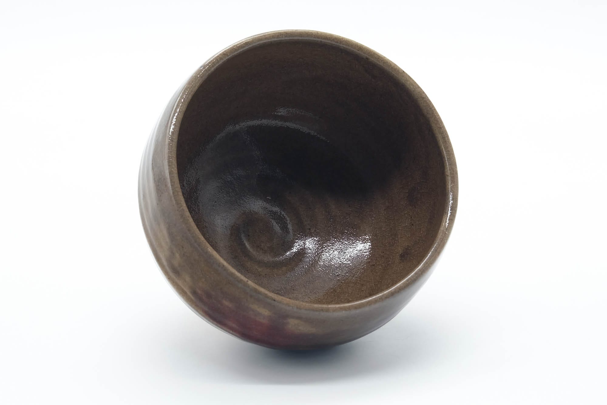 Japanese Matcha Bowl - Brown Purple Wabi-Sabi Chawan - 500ml