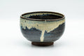 Japanese Matcha Bowl - Black Beige Drip-Glazed Wabi-Sabi Chawan - 300ml