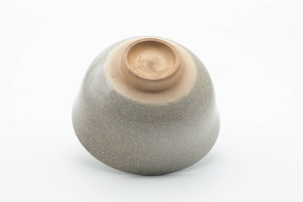 Japanese Matcha Bowl - Crazed Grey Glazed Chawan - 400ml