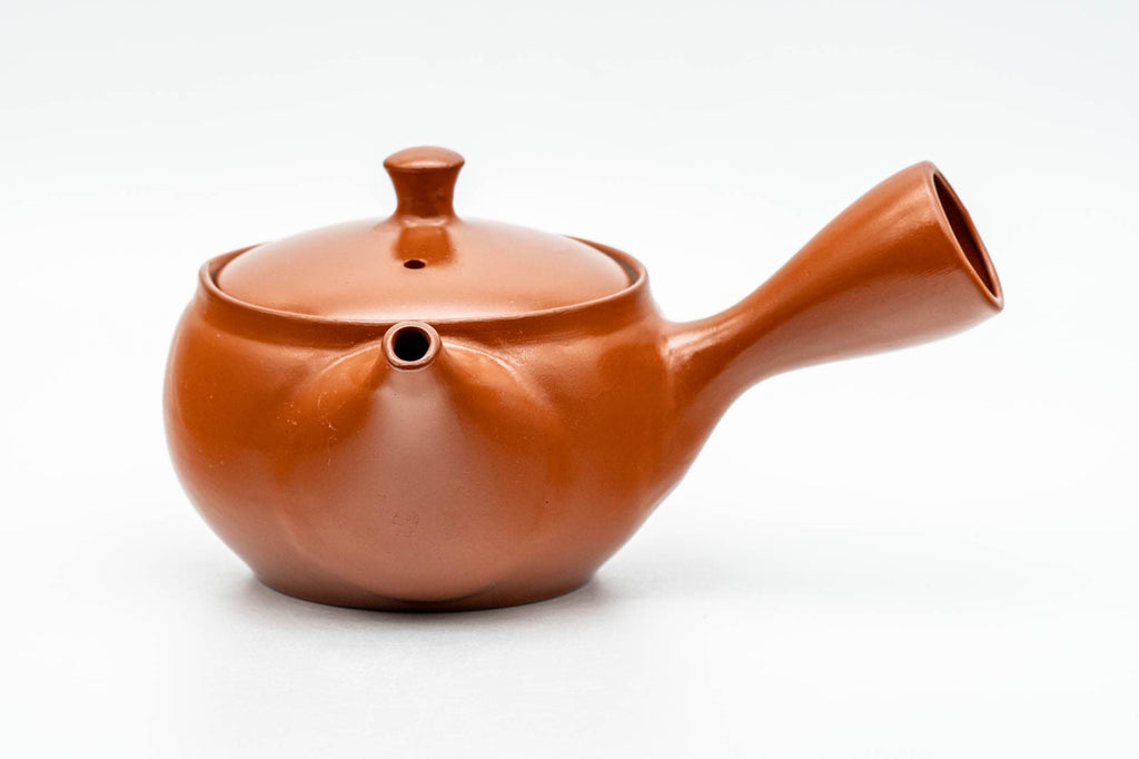 Japanese Kyusu - Classic Red Shudei Tokoname-yaki Mesh Teapot - 290ml