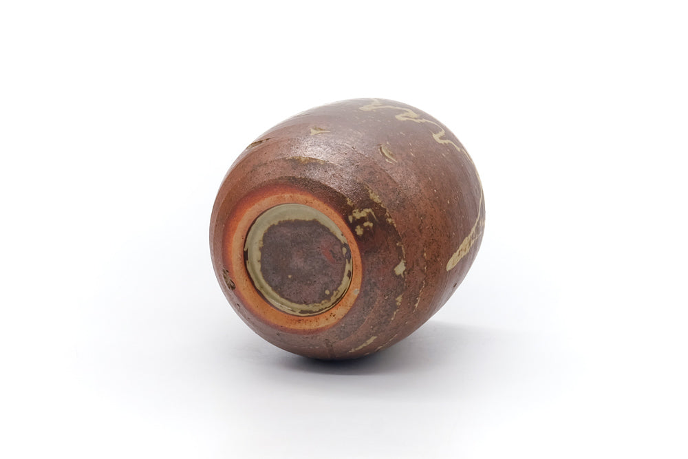 Japanese Teacup - Brown Drip-Glazed Yunomi - 200ml
