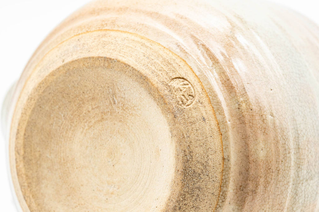 Japanese Kyusu - Beige Pink Spiraling Hagi-yaki Do-ake Teapot - 340ml