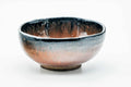 Japanese Matcha Bowl - Black Orange Glazed Wabi-Sabi Chawan - 150ml