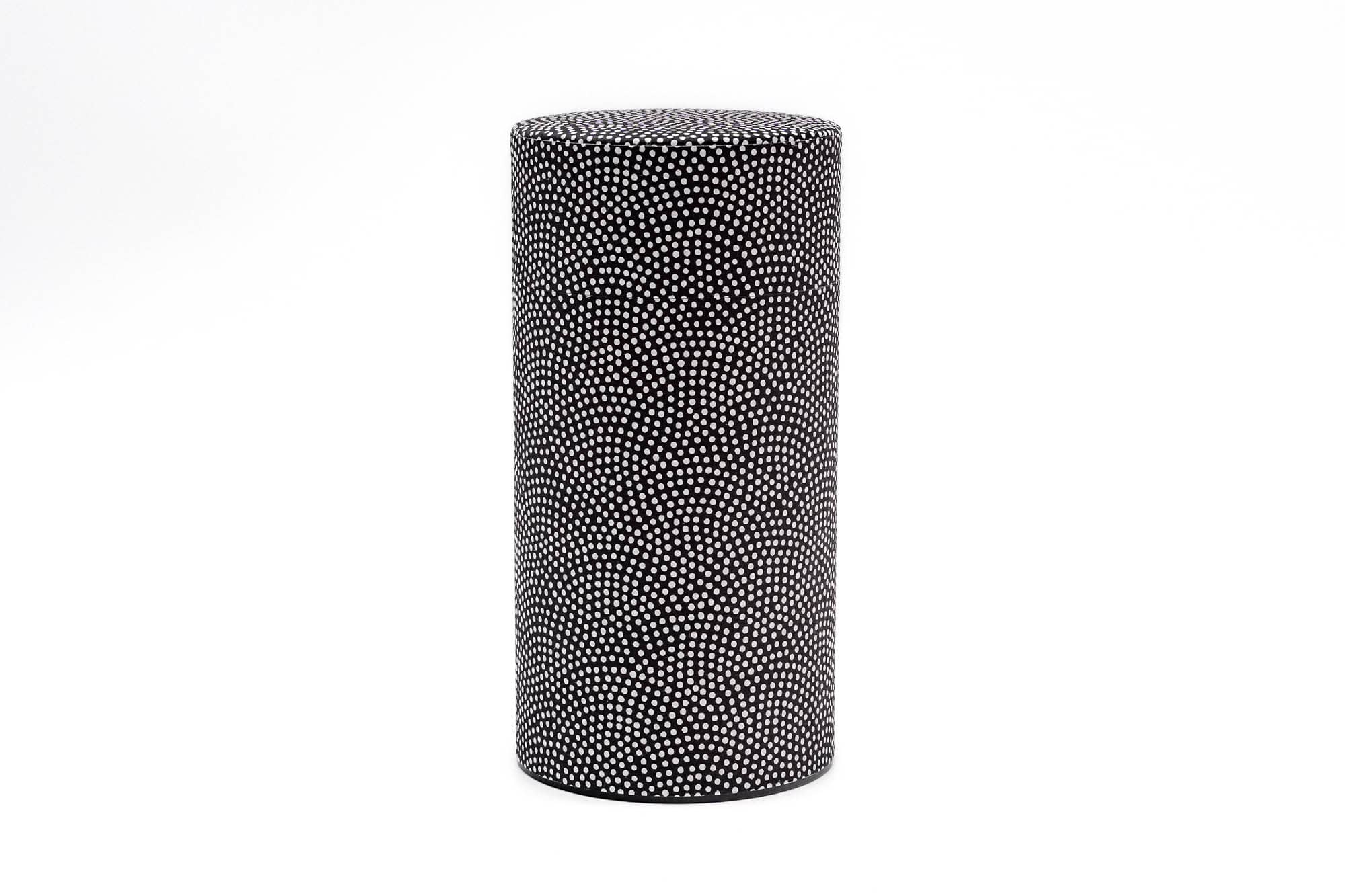 Black White Dot Washi Tea Canister - 200g