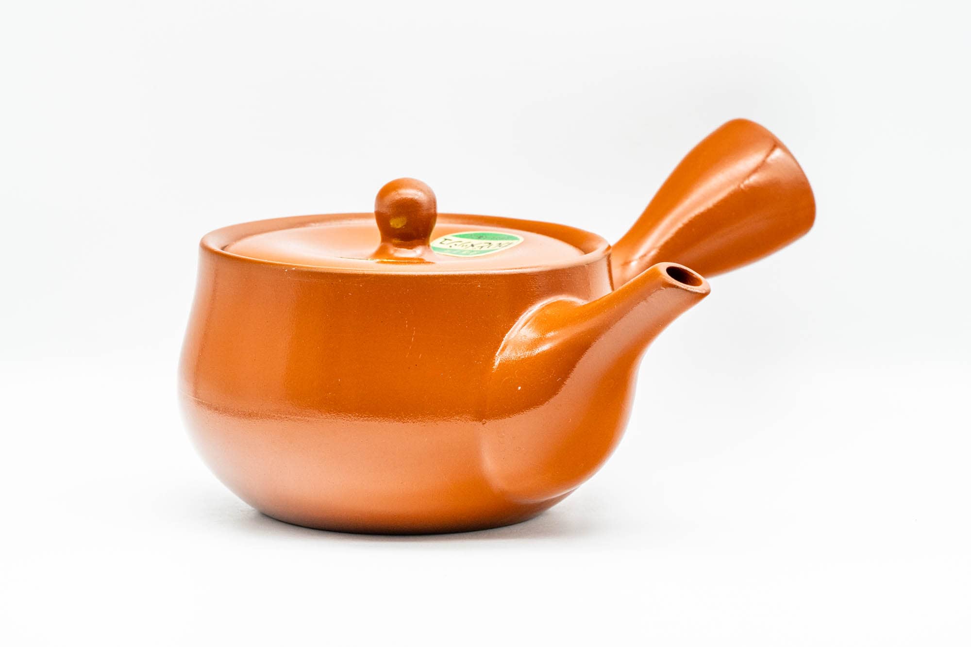 Japanese Kyusu - Classic Red Shudei Tokoname-yaki Mesh Teapot - 370ml