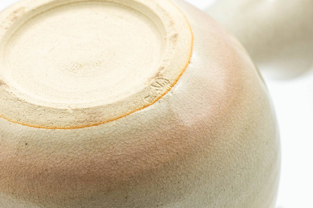 Japanese Kyusu - Beige Pink Glazed Hagi-yaki Do-ake Teapot - 220ml