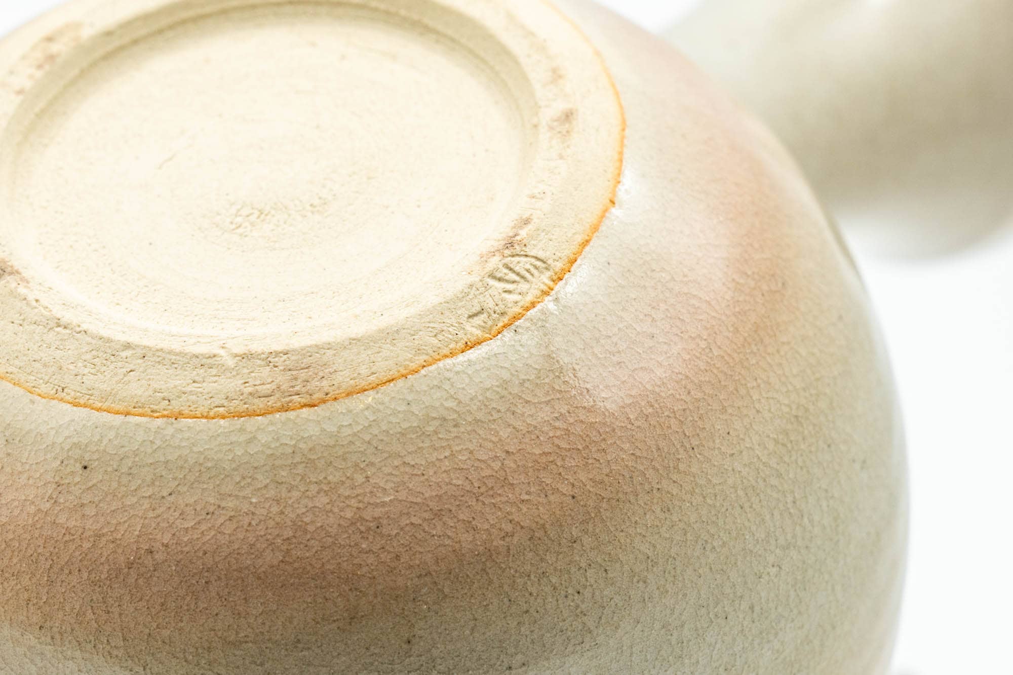 Japanese Kyusu - Beige Pink Glazed Hagi-yaki Do-ake Teapot - 220ml