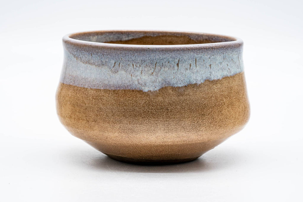 Japanese Kensui - Large Beige White Glazed Hagi-yaki Water Bowl - 700ml
