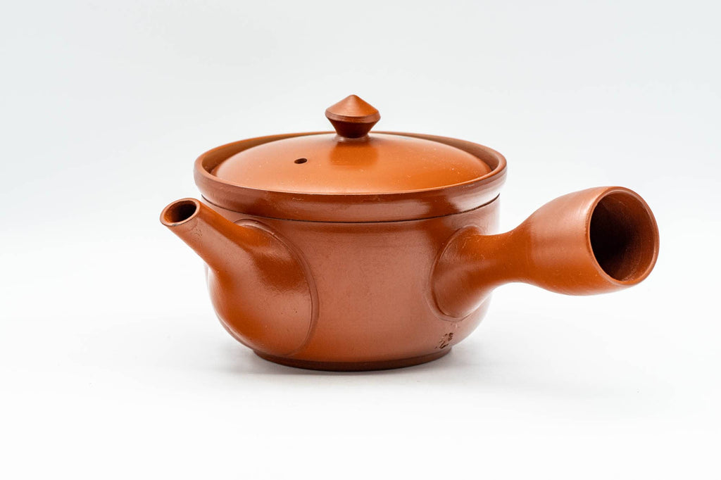 Japanese Kyusu - Floral Tokoname-yaki Mesh Teapot - 230ml