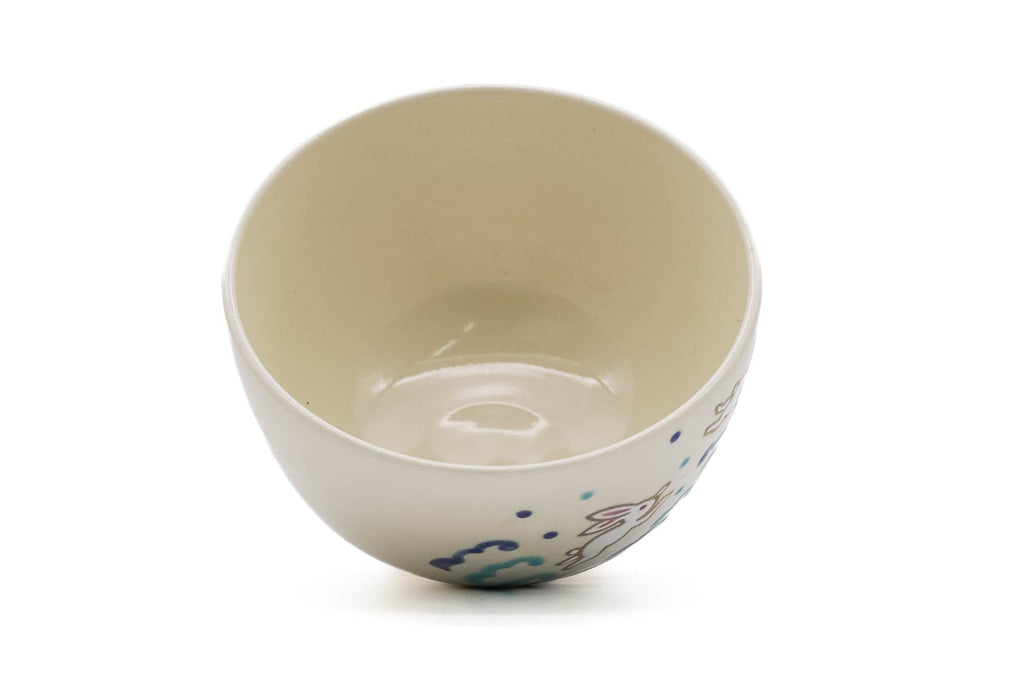 Nami ni Usagi - Rabbit on the Waves Kyo-yaki Chawan
