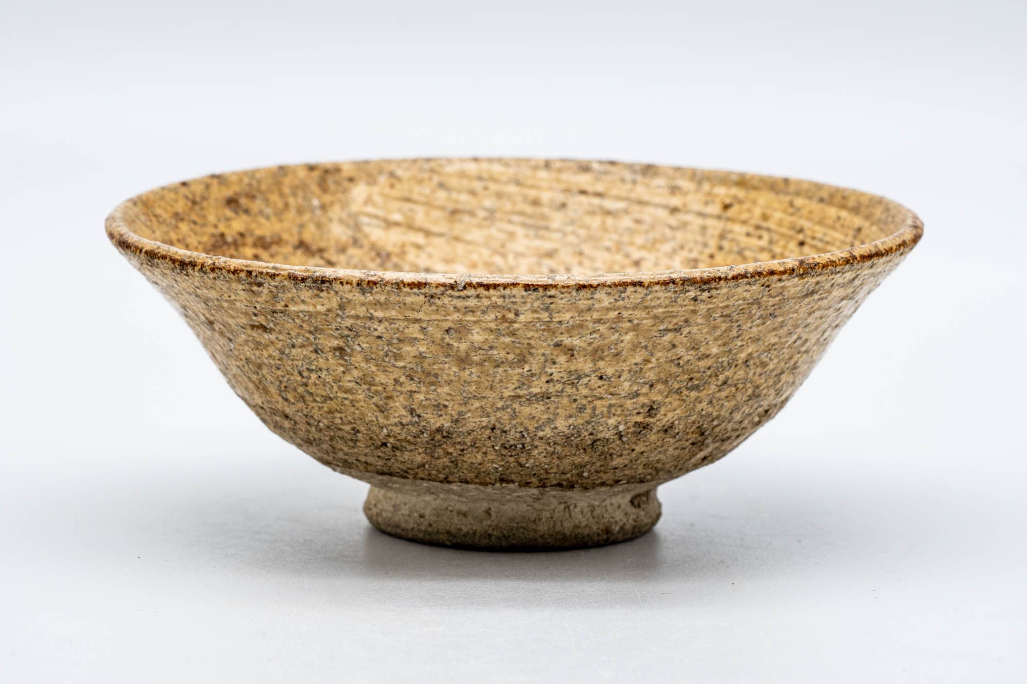 Japanese Matcha Bowl - Earthy Glazed Ki-Irabo Mino-yaki Summer Chawan - 100ml