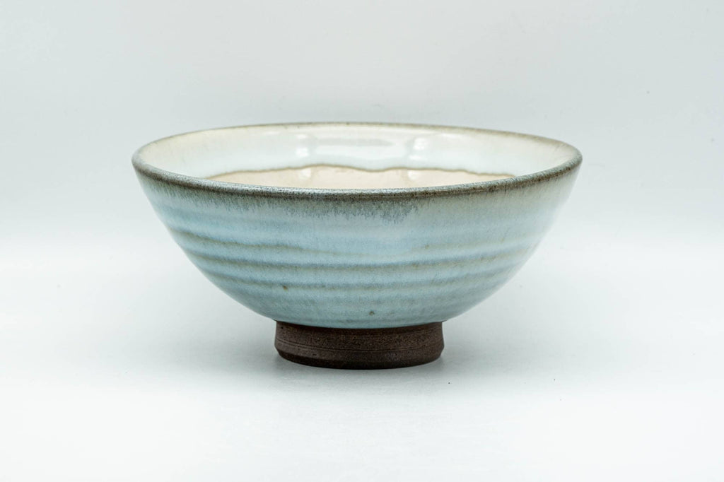 Japanese Matcha Bowl - 原彦窯 Harahiko Kiln - White Drip-Glazed Koishiwara-yaki Chawan - 250ml