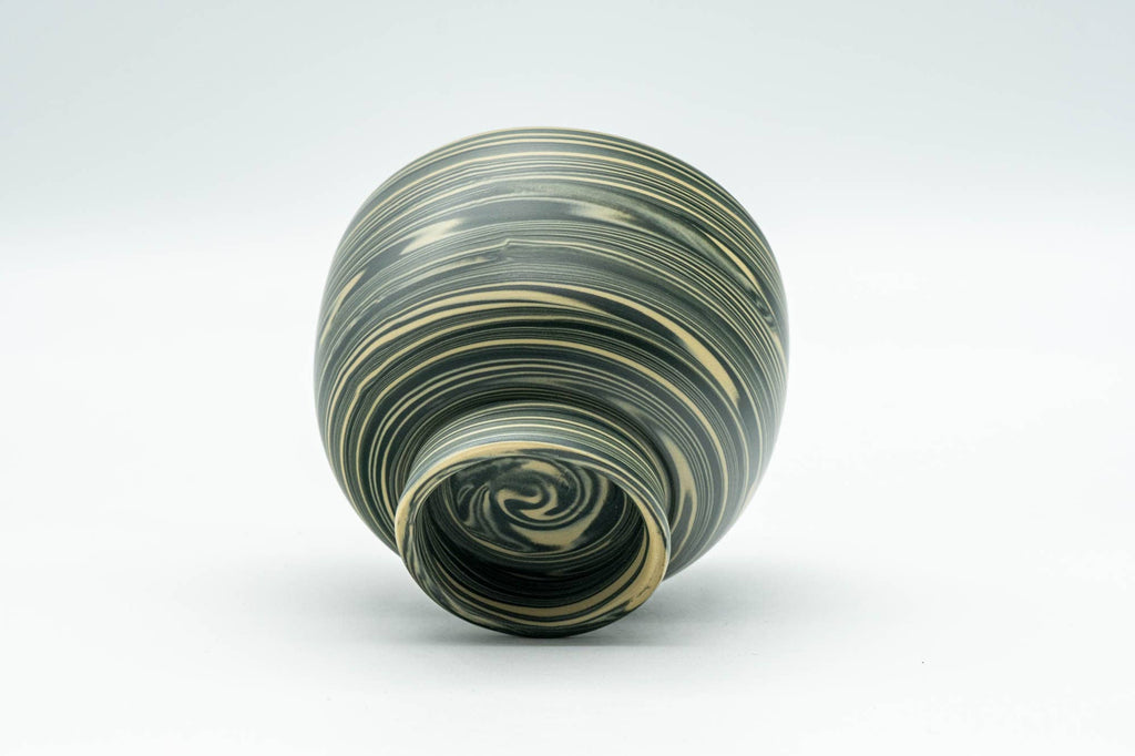 Japanese Teacup - Green, Yellow, and White Nerikomi Tokoname-yaki Yunomi - 100ml