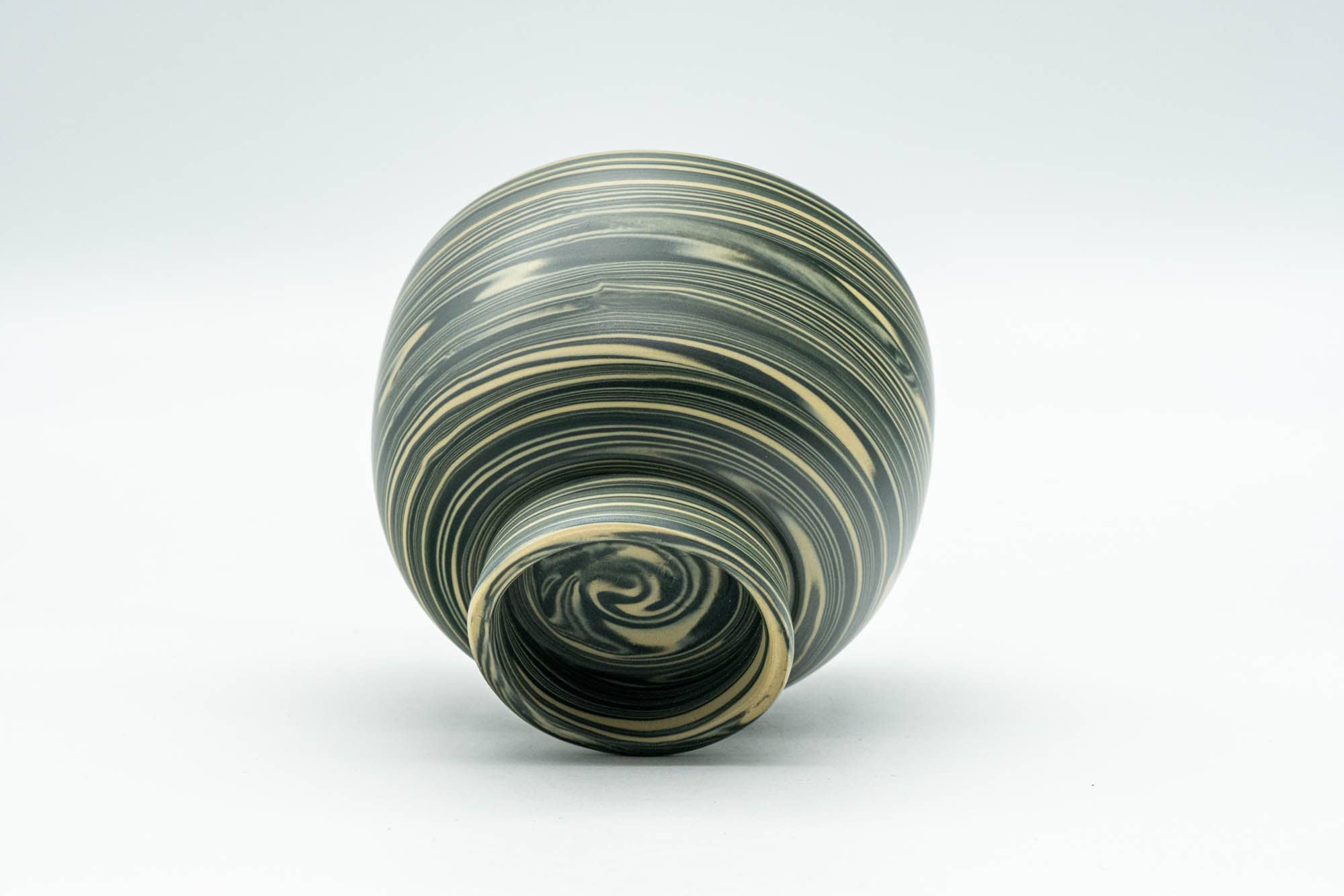 Japanese Teacup - Green, Yellow, and White Nerikomi Tokoname-yaki Yunomi - 100ml