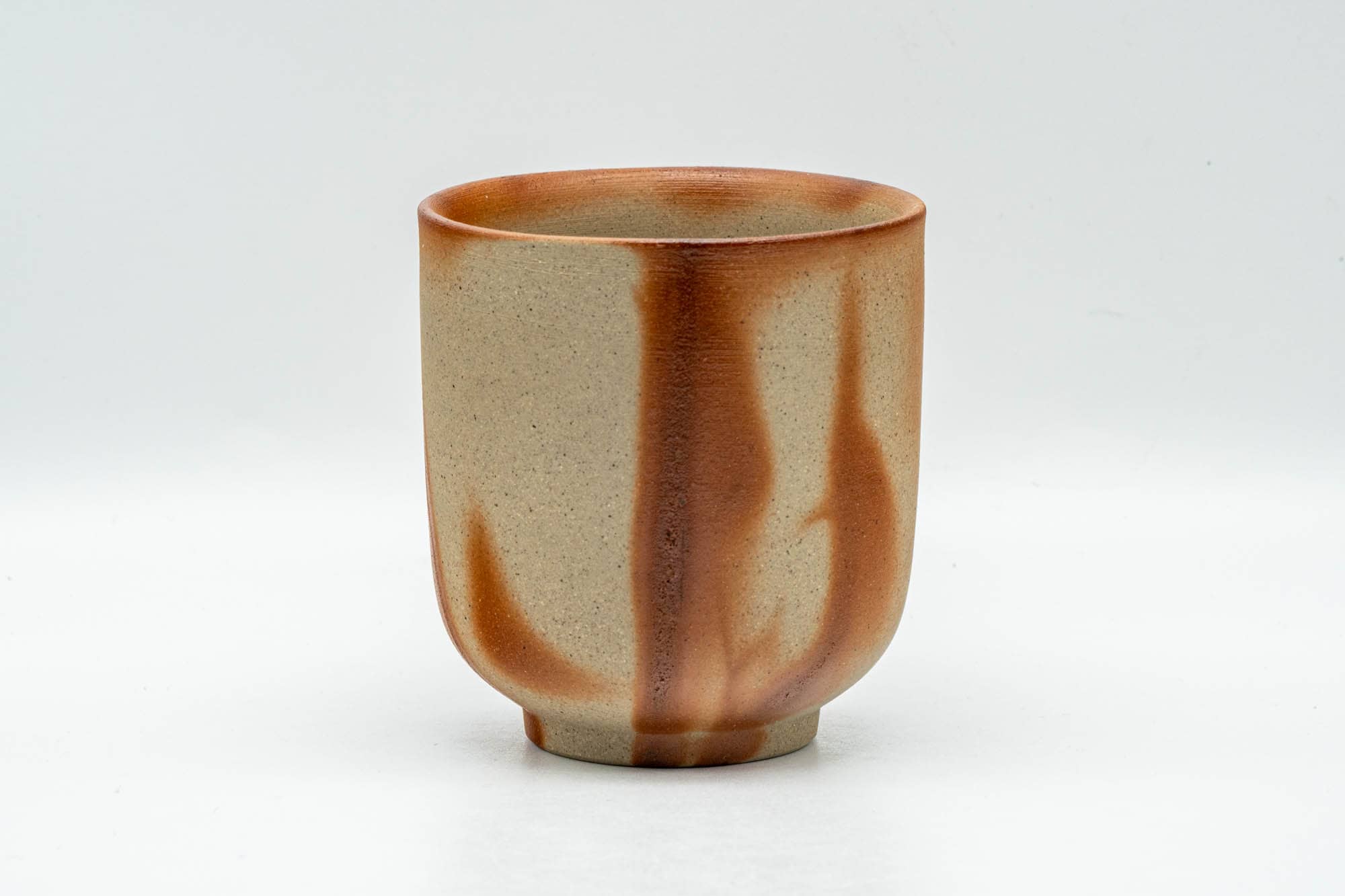 Japanese Teacup - 緋襷 Hidasuki Orange Rice Straw Fired Bizen-yaki Yunomi - 190ml