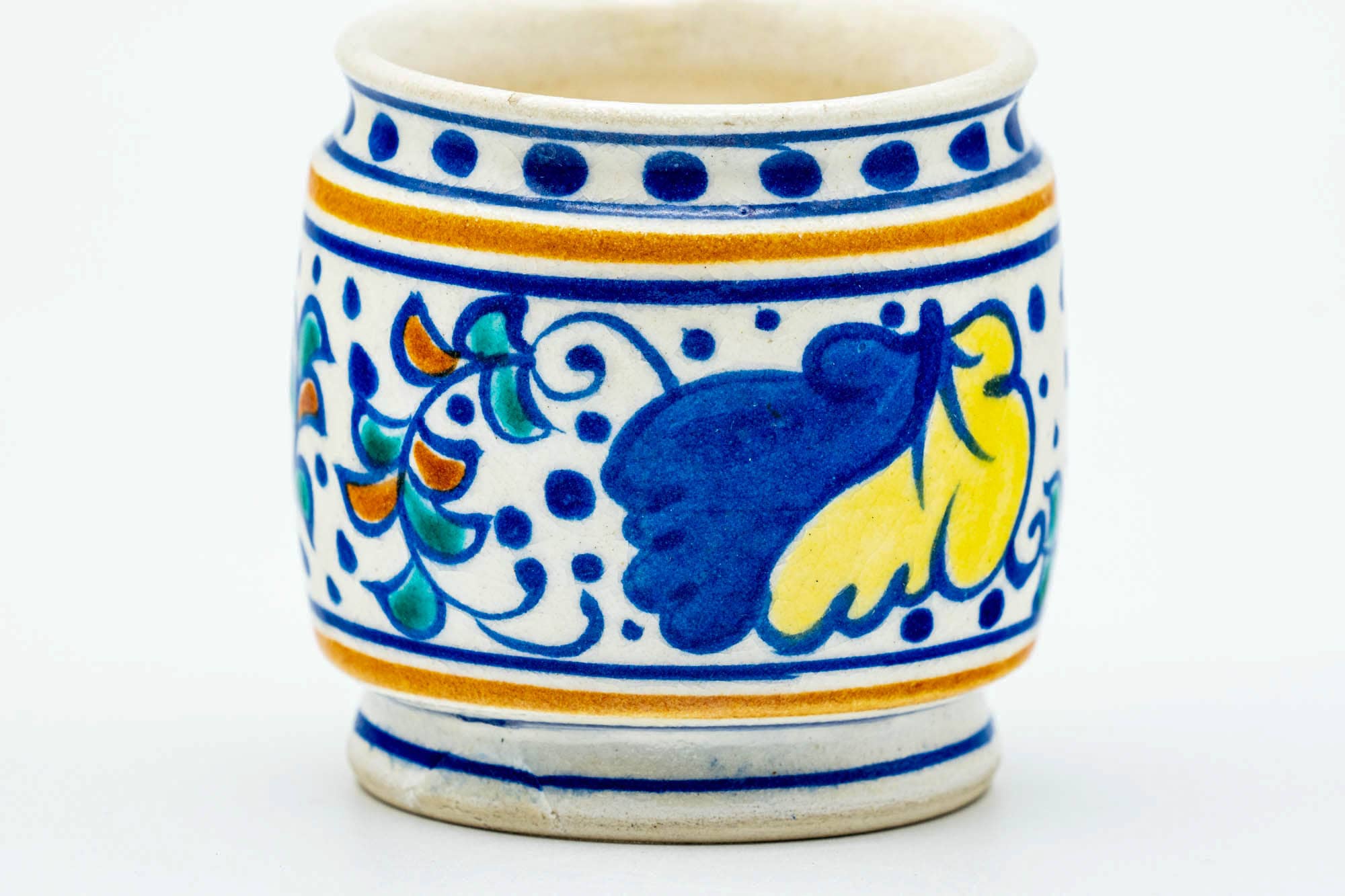 Japanese Futaoki - 加賀瑞山 Kaga Zuizan - Oranda Banko-yaki Lid Rest
