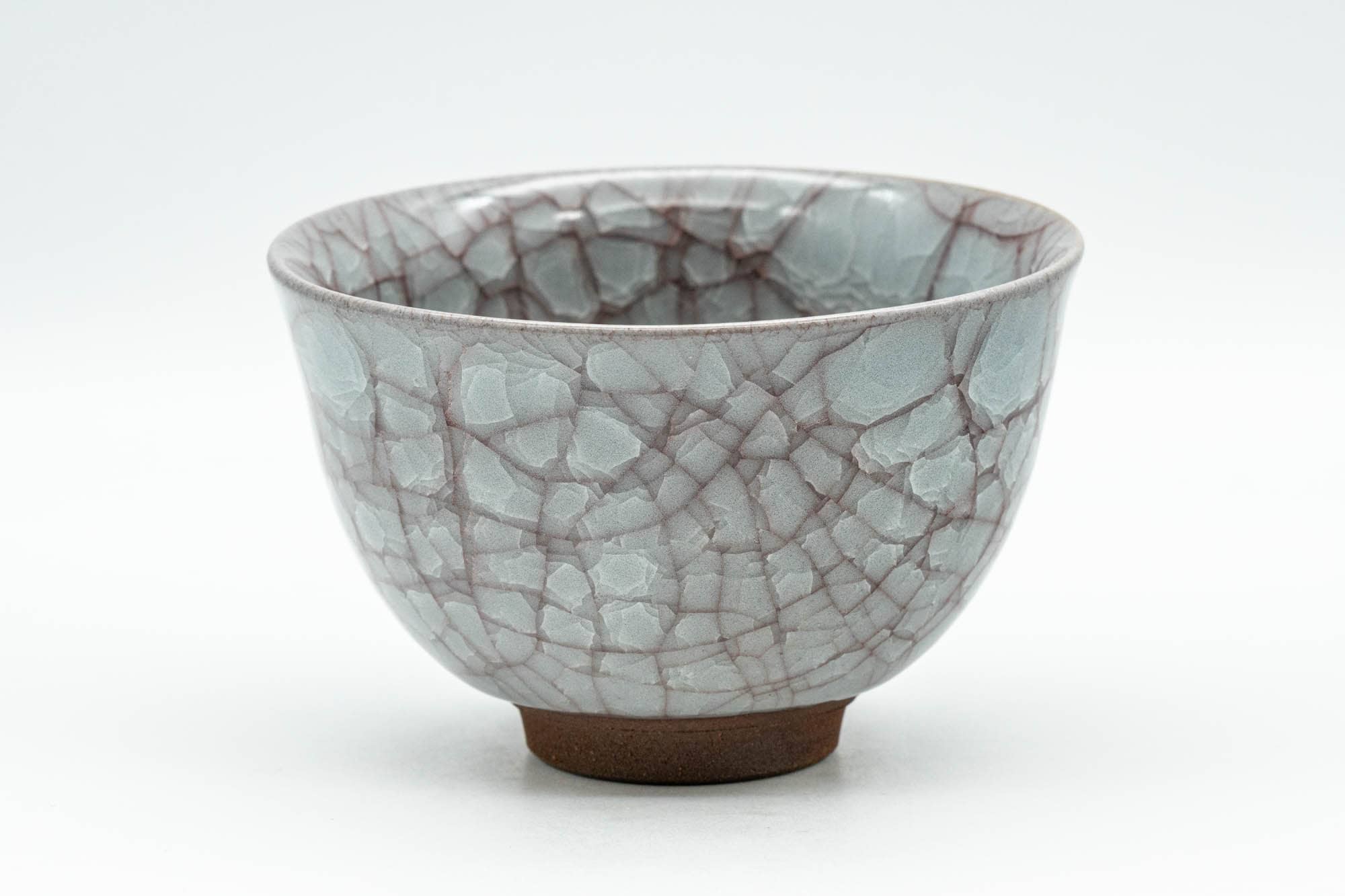 Japanese Teacup - 橘吉 Tachikichi - Grey Snowflake Glazed Yunomi - 140ml