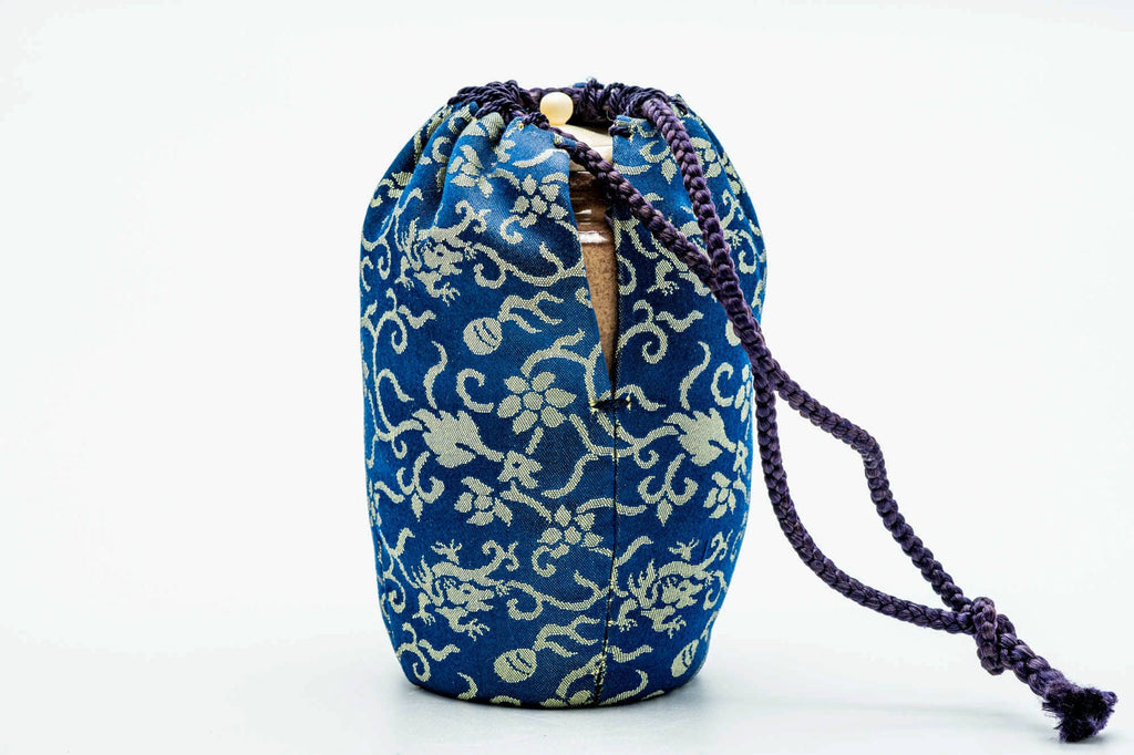 Japanese Chaire - 大野瑞峰 Mizumine Ōno - Beige Biwa-iro Loquat Glazed Hagi-yaki Tea Caddy
