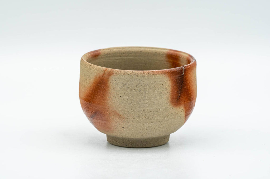 Japanese Teacup - Orange Hidasuki Bizen-yaki Yunomi - 75ml