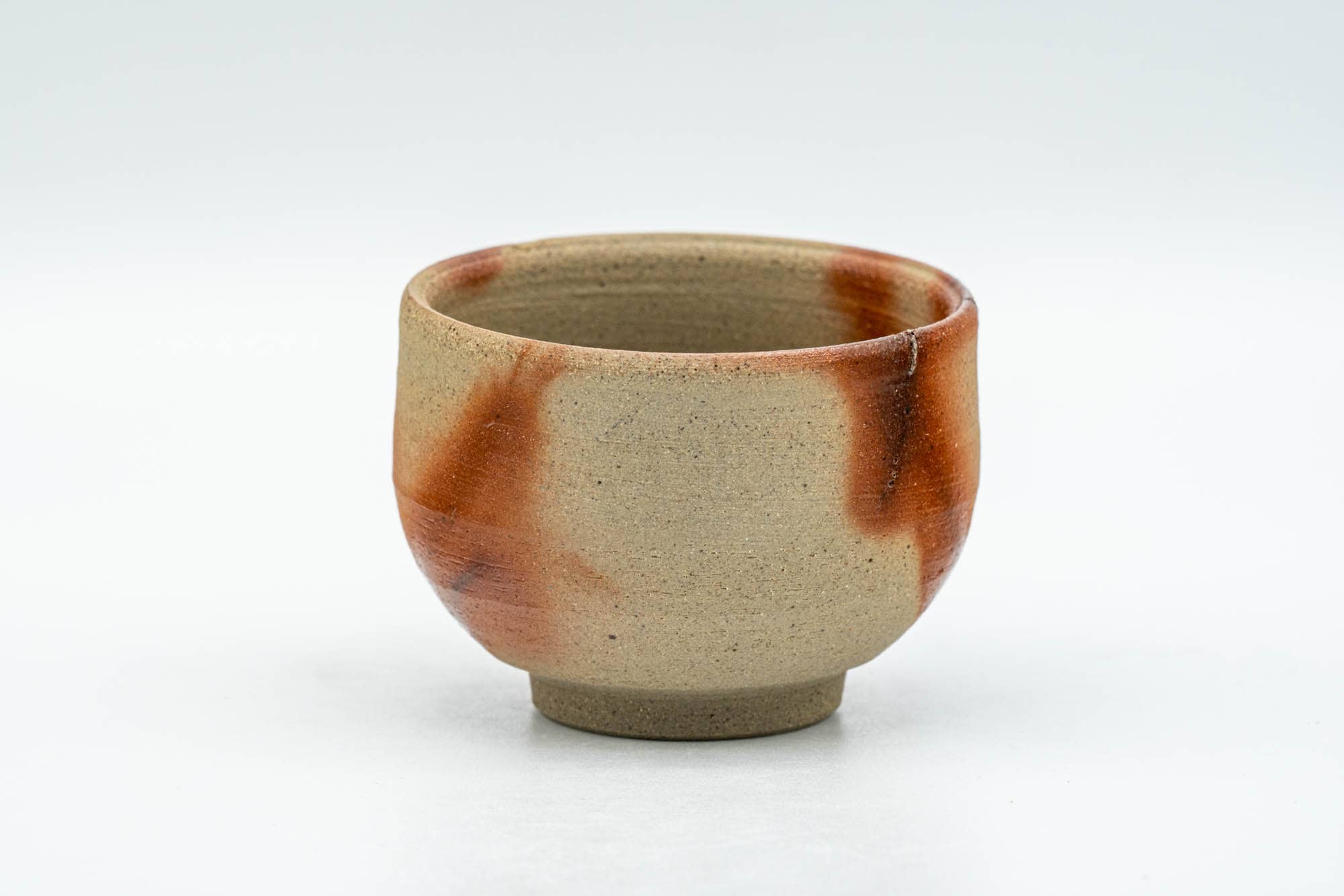 Japanese Teacup - Orange Hidasuki Bizen-yaki Yunomi - 75ml