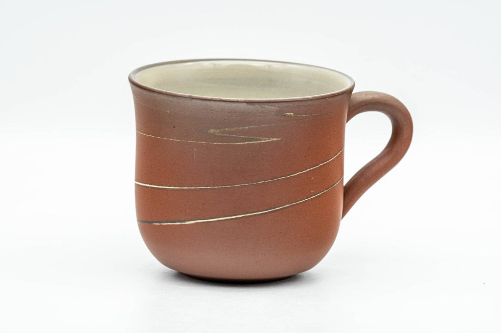 Japanese Teacup - Marbled Swirl Red Ushirode Yunomi - 180ml
