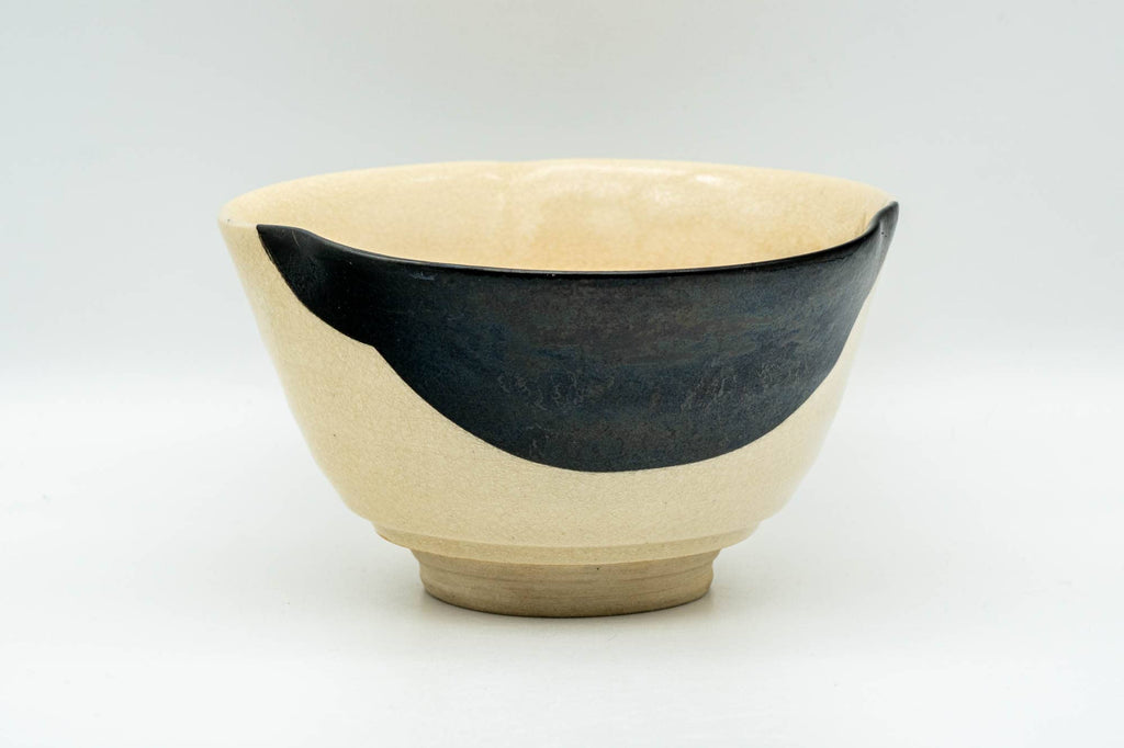 Japanese Matcha Bowl - Otafuku Okame Themed Kyo-yaki Chawan - 300ml